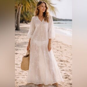 White Sheer Swim Coverup size Medium